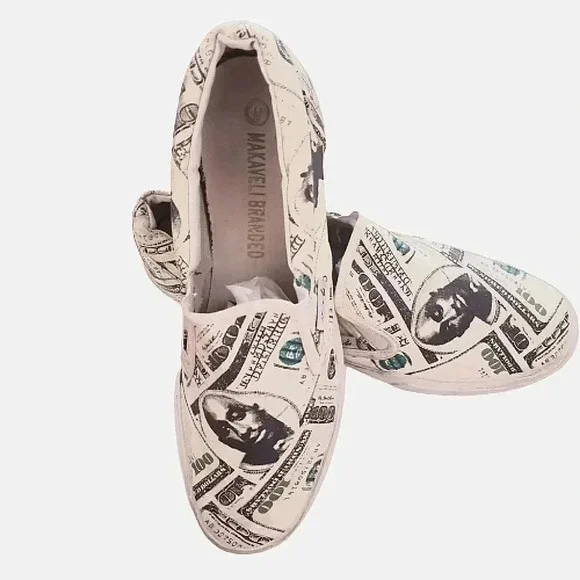 Vintage 90s Makaveli Tupac Slip-on Sneakers Men's Size 11 - Picture 3 of 9